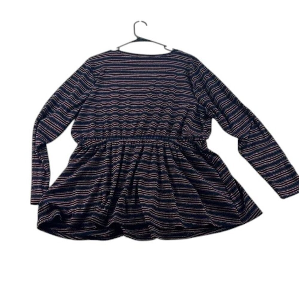 Lane Bryan Top Navy and Orange Women's Size 18/20 - Picture 4 of 7